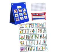 FRCOLOR Tableau de Routine pour Garçon Fille avec Cartes Visuelles Calendrier Éducatif pour École et Maison Semainier Journalier Garçon Fille