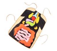 FRCOLOR Tablier Organes Humains pour Garçon Fille Éducatif Éveil Corps Humain Outil Cognitif Pédagogique pour Maternelle Apprentissage Structure Viscères Cadeau Éveil Sensoriel