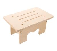 FRCOLOR Tabouret Bois Massif Petit Marches Antidérapant Stable Polyvalent pour Adultes et Garçon Fille Marche Pied pour Cuisine Chambre Bureau et Entrée Support Jusqu