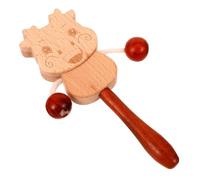 FRCOLOR Tambour à Main Bois pour Garçon Fille Instrument de Percussion Traditionnel Éveil Sensoriel pour Tout- Stimule Coordination Main-œil et Sens Du Toucher