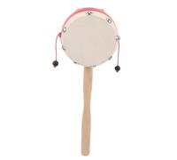 FRCOLOR Tambourin en Bois Traditionnel pour Bébé, Instrument de Percussion Musical Portable, Taille Petit, Peau de Mouton Naturelle, Jouet Sensoriel pour -né et Tout-petit, Éveil Musical