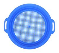 FRCOLOR Tamis Sable Plastique Bleu et Portable pour Garçon Fille Filtre Sable Plage de Plage Sécurité pour Créativité