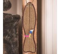 FRCOLOR Tapis à Gratter pour Chat en Sisal de Poisson Port d'alimentation, Protection de Meubles, pour Protéger et Divertir Votre Chat à L'intérieur Couleur Aléatoire
