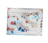 FRCOLOR Tapis De Jeu Éducatif Carte Routière Garçon Et Filles, Tapis D'éveil Pour Nourrissons Et Tout-petits, Surface Douce, Matériau Sûr, Portable, Pour Maison Et Activités D'intérieur