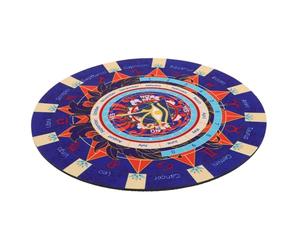 FRCOLOR Tapis de Pendule Divinatoire en Caoutchouc Symboles Astrologiques du Zodiaque Tapis D'autel Métaphysique pour Rituels Spirituels et Outils de Divination en Sorcellerie Ésotérique