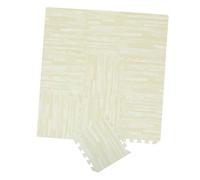FRCOLOR Tapis de Sol Puzzle Eva 10 Pièces 30x30x1 Cm Motif Bois pour Bébé Tapis D’éveil Antidérapant Mousse Épaisse Chambre Salon Garçon et Filles Sécuritaire