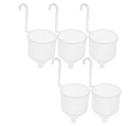FRCOLOR Testeur de Viscosité de Peinture et Améliorer la Productivité 5pcs en Plastique Blanc, Tasse de Viscosité Légère pour Mesurer la Consistance des Liquides