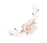 FRCOLOR -tête Royal Élégant Pince À Cheveux De Mariage Couronne En Peigne Doré Faite À La Main