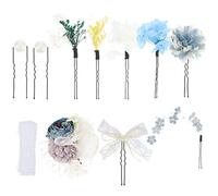 FRCOLOR -tête Traditionnel Lolita En Dentelle Avec Épingle En U Accessoire De Coiffure Pour Cérémonie De Passage À L'âge Adulte Ou Mariage