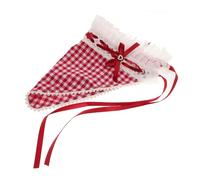 FRCOLOR Tiare En Dentelle Bandeau Cheveux Foulards Foulard Pour Femme Bandana Cheveux Femme Écharpe à La Tête Bandeaux Bandana Écharpe à Tête Pour Les Femmes Rouge Chiffon