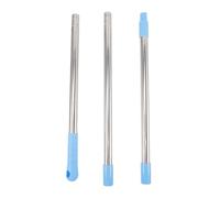 FRCOLOR Tige de Balai Acier Inoxydable Détachable Sections Manche de Remplacement Robuste et Antirouille pour Nettoyage Domestique Fixation Rapide avec Crochet Suspendu