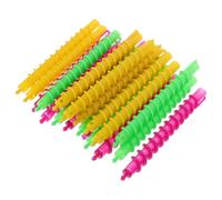 FRCOLOR Tiges à Friser Spirales Permanentes 100 Pièces Grand Format Pour Cheveux Longs Femmes Kit De Permanente Maison Salon Matériau Abs Flexible Stable