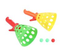 FRCOLOR Toss Ball Set Plastique Sûr sans Odeur Jeu Extérieur pour Garçon Fille Adresse pour Activité Physique et Amusement Familial Couleur Aléatoire
