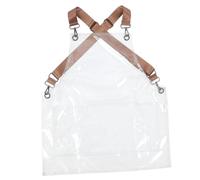 FRCOLOR Transparent Hair Stylist Apron With Adjustable Straps And Oilproof Tpu Apron For Men And Women For Salon Kitchen Cooking