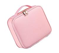 FRCOLOR Trousse de Maquillage avec Compartiments Ajustables Sac à Cosmétiques pour Voyager ou Travailler Organisateur de Beauté Pratique