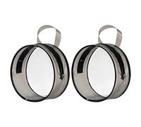 FRCOLOR Trousse De Maquillage Transparente 2 Pièces, Grand Paquet De Rangement Étanche, Taille Ronde, pour Voyage, Usage Portable, Rangement Cosmétiques, Paquet Visible pour Femme