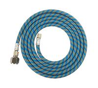 FRCOLOR Tuyau pour Aérographe 18 M Bleu Adaptateur Plastique 1/8 à 1/4 Raccord Rapide Compatible Compresseur D’Air Kit D’Accessoires pour Finition Précise et Usage Professionnel