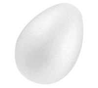FRCOLOR Œufs de Mousse Blanche Lisses 20 Cm pour Décoration de Pâques, Peinture Créative, Matériau Écume, pour Projets Artistiques et Activités de Vacances
