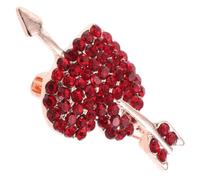 FRCOLOR Une Flèche Perçant La Broche Coeur Revers à Revers Bijoux Épingles à Nourrice Broches Broche De Mariage Accessoires Saint Valentin Bijoux Coeur D'amour Alliage De Zinc Rouge