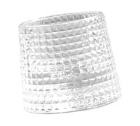 FRCOLOR Verre à Whisky en Verre Épais Haute Transparence et Forme Unique, Élégant et Créatif pour Fêtes de Mariage et Bars