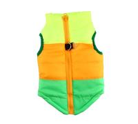 FRCOLOR Veste Hiver Imperméable Chien Trois Couleurs Verte Jaune Orange Manteau Chaud et Respirant pour Promenade et Sport Protection Ventrale Froid Automne-Hiver