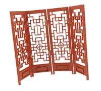 FRCOLOR Vintage Style Miniature Furniture Piece for Dollhouse Decoration Desktop Screen with Intricate Craftsmanship and Traditional Charm
