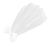 FRCOLOR Voile à Nœud pour Animaux de Compagnie en Tulle Doux Perles Taille Unique Accessoire Mariage et Fête pour Chiens et Chats Décoration Élégante pour Cheveux de Chien Voile Mariée