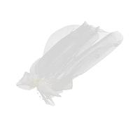 FRCOLOR voile de mariée pinces à cheveux pour les invités du mariage communion accessoire scintillant agrafe evjg hairpin photo beads voile pour les mariées arcs de cheveux Maille blanche