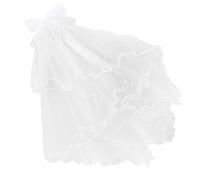 FRCOLOR Voile Pour Garçon Fille Voile à Nœud Accessoire De Coiffure Coiffe De Mariage Enterrement De Vie De Jeune Fille