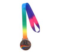 FRCOLOR Vos Propres médailles de récompense : médailles de vainqueur pour Course à Pied et athlétisme, Ruban de Cou pour Enfants et Adultes, Sports Competition, Alliage de Zinc, 1 pièce