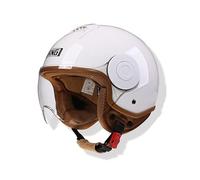 Frcychri 3/4 Demi-Casque Ouvert, Casque Jet Moto Vintage avec Visière, Homologué ECE, Moto Cruiser, Cruiser Chopper Scooter Crash Jet Demi-Coque Casque pour Homme Femme K,2X-Large
