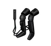 Frcychri Appareil Massage Jambes À Chaleur Genou, Masseur Jambes 3 Intensités, Compression/Shiatsu/Pétrissage, pour Circulation Sanguine, Compression Masseur Cuisses Genous Mollets Pieds Black