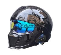 Frcychri Bluetooth Modulaires Moto pour Unisex-Adulte, Chapeau De Sécurité Amovible pour Vélo, Homologué ECE, pour Anti-Collision Casque Scooter Casque, Adultes Hommes Femmes I,3X-Large