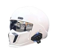 Frcychri Bluetooth Modulaires Moto pour Unisex-Adulte, Chapeau De Sécurité Amovible pour Vélo, Homologué ECE, pour Anti-Collision Casque Scooter Casque, Adultes Hommes Femmes 2,Medium