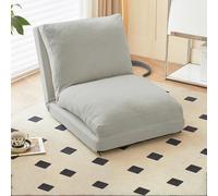 Frcychri Canapé Compressible Convertible, Se Transforme en Lit Simple Et Siège Relax, Mousse Haute Résilience avec Housse Lavable, Canapé Moderne Design, pour Salon, Chambre, Petits Espaces Grey