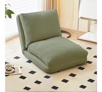 Frcychri Canapé Compressible Convertible, Se Transforme en Lit Simple Et Siège Relax, Mousse Haute Résilience avec Housse Lavable, Canapé Moderne Design, pour Salon, Chambre, Petits Espaces Green