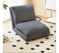 Frcychri Canapé Compressible Convertible, Se Transforme en Lit Simple Et Siège Relax, Mousse Haute Résilience avec Housse Lavable, Canapé Moderne Design, pour Salon, Chambre, Petits Espaces Black