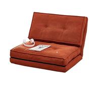 Frcychri Canapé Compressible Convertible, Se Transforme Lit Simple Siège Relax, Mousse Haute Résilience Housse Lavable, Canapé Moderne Design, pour Salon, Chambre, Petits Espaces Navy Red,S