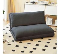 Frcychri Canapé Compressible Convertible, Se Transforme Lit Simple Siège Relax, Mousse Haute Résilience avec Housse Lavable, Canapé Moderne Design, pour Salon, Chambre, Petits Espaces Dark Gray