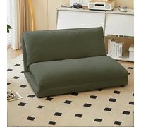 Frcychri Canapé Compressible Convertible, Se Transforme Lit Simple Siège Relax, Mousse Haute Résilience avec Housse Lavable, Canapé Moderne Design, pour Salon, Chambre, Petits Espaces Olive Green