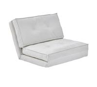 Frcychri Canapé Compressible Convertible, Se Transforme Lit Simple Siège Relax, Mousse Haute Résilience Housse Lavable, Canapé Moderne Design, pour Salon, Chambre, Petits Espaces White,S
