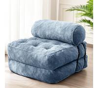 Frcychri Canapé Sectionnel À Compression Vide Pliable - Méridienne Convertible avec Rembourrage Moelleux pour Salon/Chambre Blue