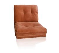 Frcychri Canapé Sectionnel À Compression Vide Pliable - Méridienne Convertible avec Rembourrage Moelleux pour Salon/Chambre Orange