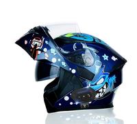 Frcychri Casque De Moto Modulaire Bluetooth, Homologué ECE, Casque Avant Rabattable, Casque Moto pour Hommes/Femmes, Coupe-Vent Imperméable Respirant, pour Hommes Femmes 29,X-Large
