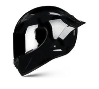 Frcychri Casque Intégral en Fibre De Carbone avec Spoiler, Modulaire Casque Moto Intégrée Double Visière, pour Unisex-Adulte Rue Vélo Croiseur Trottinette Approuvé par Le Dot/ECE A,Large