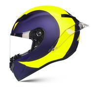 Frcychri Casque Intégral en Fibre De Carbone avec Spoiler, Modulaire Casque Moto Intégrée Double Visière, pour Unisex-Adulte Rue Vélo Croiseur Trottinette Approuvé par Le Dot/ECE F,Medium