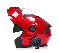 Frcychri Casque Modulable Moto Bluetooth Intégral Casque, Casques Intégraux Flip-Up Anti-Collision, Coque Haute Résistance, Casque Homologué ECE Scooter pour Hommes Et Femmes G,Large