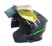 Frcychri Casque Moto Bluetooth, Casque Moto Rabattable, Homologué ECE Casque Moto Intégral Double Visière, Homme Femme Casque Scooter M,3X-Large