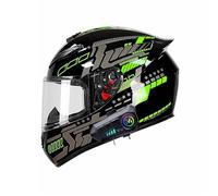 Frcychri Casque Moto Bluetooth, Homologué ECE avec Visière Solaire, Coupe-Vent Imperméable Respirant, Casque Moto pour Hommes/Femmes 29,Large