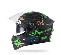 Frcychri Casque Moto Bluetooth, Homologué ECE Homme Et Femme, avec Double Visière, Visière Anti-Buée, Léger, pour Locomotive Z,XX-Large